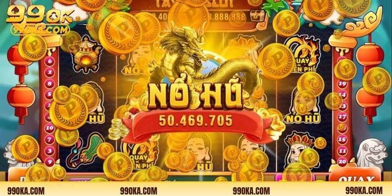 Biểu tượng thưởng đặc trưng phong cách rồng vàng